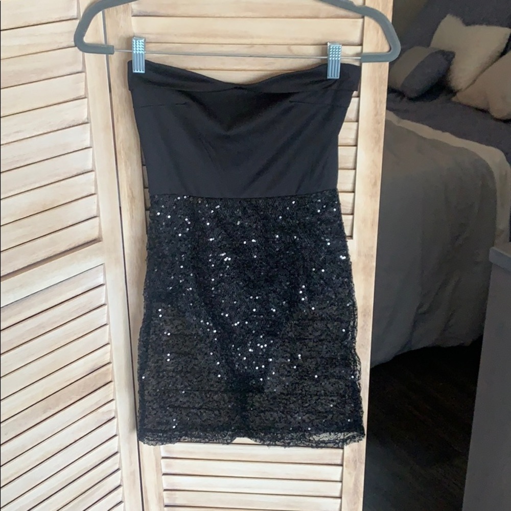 Strapless Black Dress